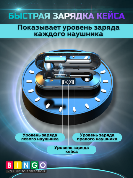 Изображение товара Беспроводные наушники Bingo K80 (черный)