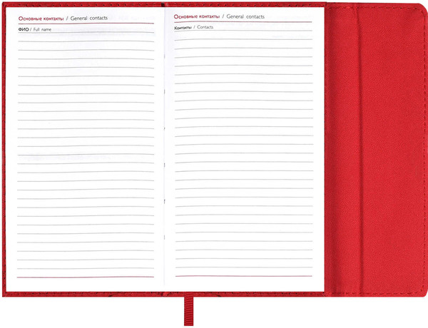 Изображение товара Еженедельник Escalada Кассандра 2026 / 70351 (64л, красный)