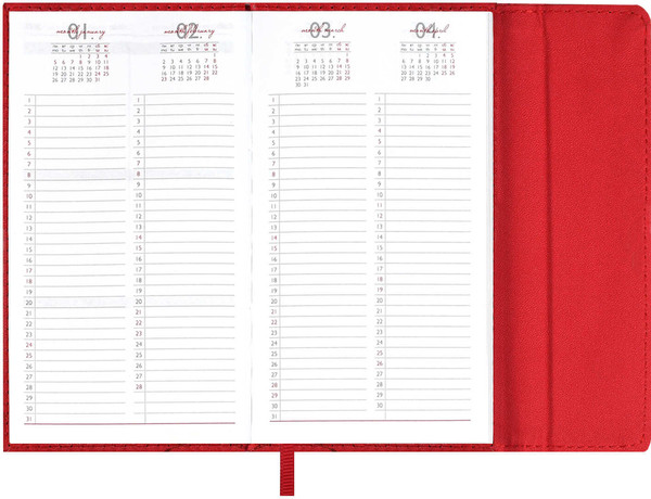 Изображение товара Еженедельник Escalada Кассандра 2026 / 70351 (64л, красный)