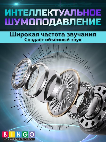 Изображение товара Беспроводные наушники Bingo BQ30 (черный)