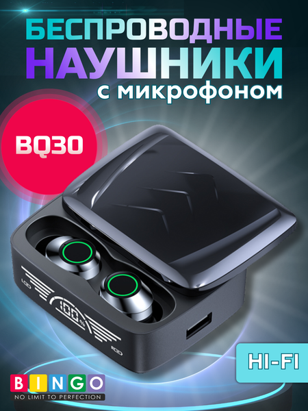 Изображение товара Беспроводные наушники Bingo BQ30 (черный)