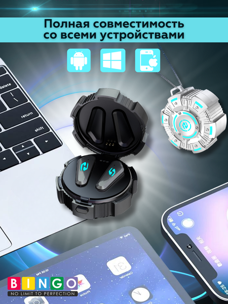 Изображение товара Беспроводные наушники Bingo VT-G10 (черный)