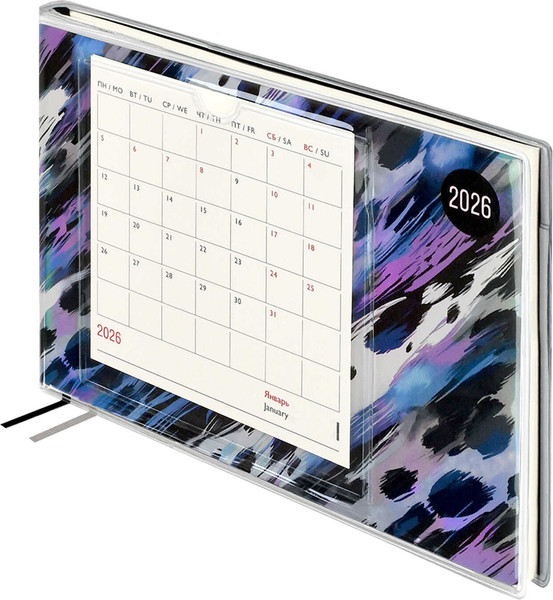 Изображение товара Еженедельник Escalada Леопард 2026 / 70546 (64л, голубой)