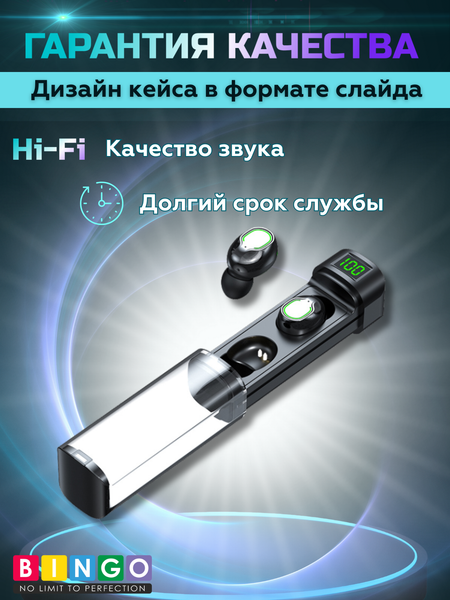 Изображение товара Беспроводные наушники Bingo BQ60 (черный)