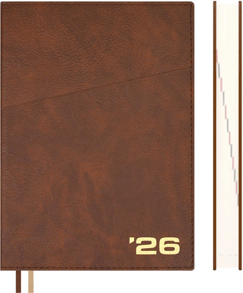 Изображение товара Ежедневник Escalada Шеврет 2026 / 70209 (176л, коричневый)