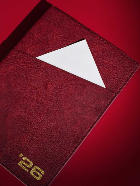 Изображение товара Ежедневник Escalada Шеврет 2026 / 70210 (176л, бордовый)