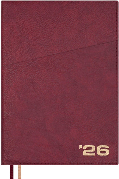 Изображение товара Ежедневник Escalada Шеврет 2026 / 70210 (176л, бордовый)