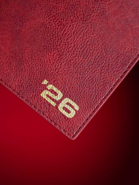 Изображение товара Ежедневник Escalada Шеврет 2026 / 70210 (176л, бордовый)