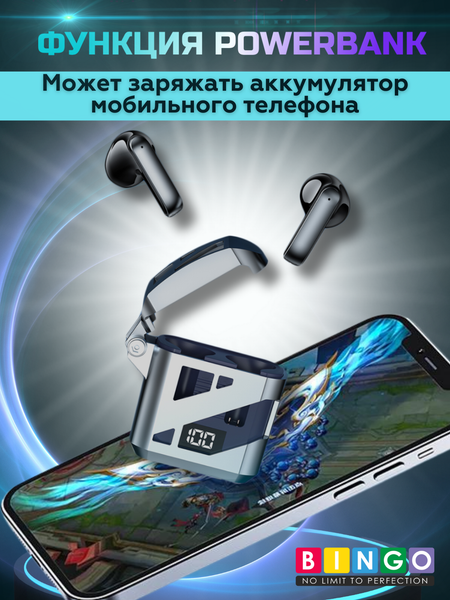 Изображение товара Беспроводные наушники Bingo GT02 (черный)