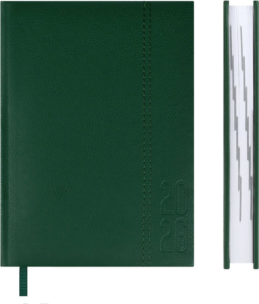 Изображение товара Ежедневник Escalada Наппа 2026 / 70287 (176л, темно-зеленый)