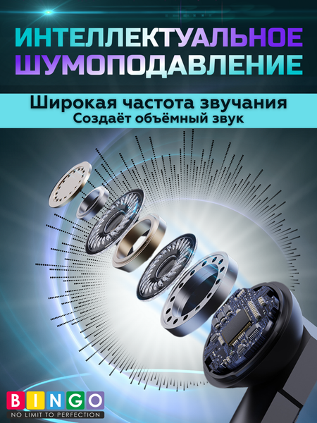 Изображение товара Беспроводные наушники Bingo VT-G30 (черный)
