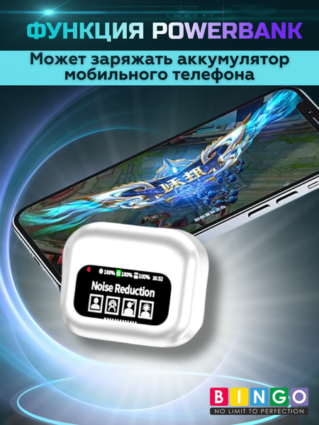 Изображение товара Беспроводные наушники Bingo YW06 (белый)