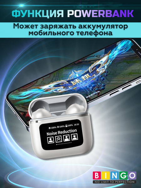 Изображение товара Беспроводные наушники Bingo YW09 (белый)