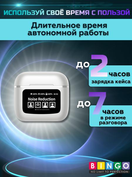 Изображение товара Беспроводные наушники Bingo YW09 (белый)