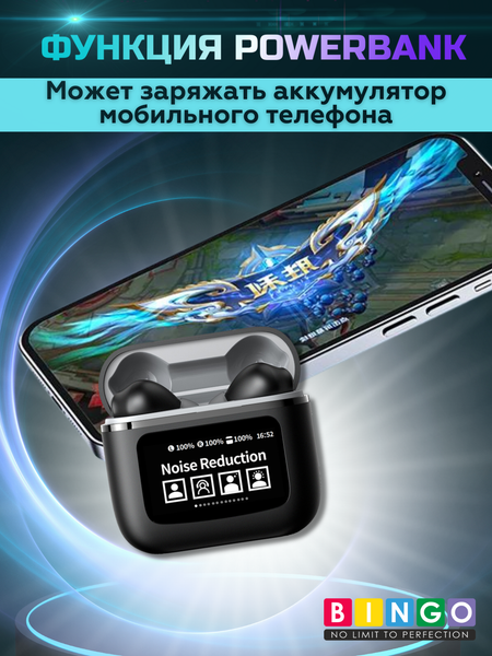 Изображение товара Беспроводные наушники Bingo YW09 (черный)