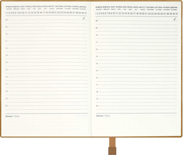 Изображение товара Ежедневник Escalada Пике Макро / 70657 (160л, коричневый)