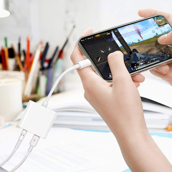 Изображение товара Кабель/переходник Bingo с Type-C + 3.5мм на Type-C (белый)