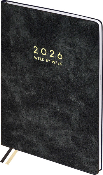 Изображение товара Еженедельник Escalada Тиволи Делавэ 2026 / 70327 (80л, черный)