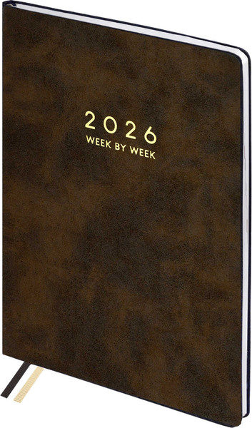 Изображение товара Еженедельник Escalada Тиволи Делавэ 2026 / 70328 (80л, коричневый)
