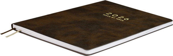 Изображение товара Еженедельник Escalada Тиволи Делавэ 2026 / 70328 (80л, коричневый)