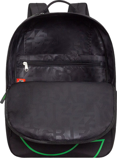 Изображение товара Рюкзак Grizzly RQL-614-1 (черный/салатовый)