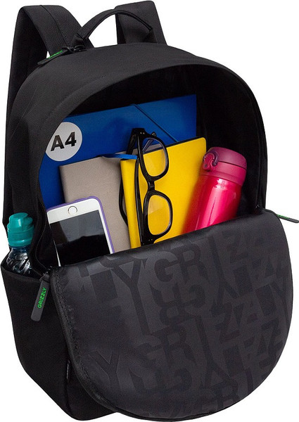 Изображение товара Рюкзак Grizzly RQL-614-1 (черный/салатовый)