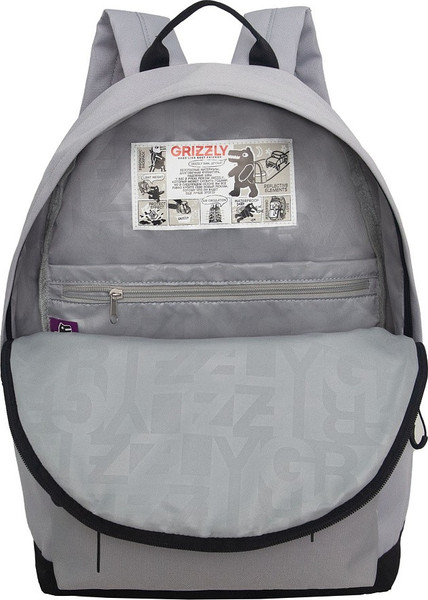 Изображение товара Рюкзак Grizzly RQL-617-2 (черный/светло-серый)