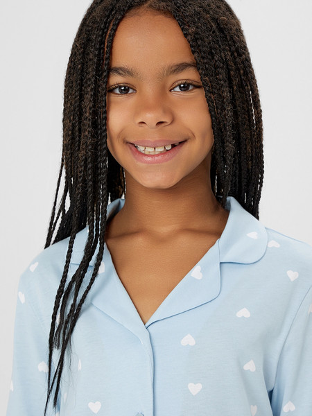 Изображение товара Пижама детская Mark Formelle 567754 (р.140-68, сердечки на голубом)