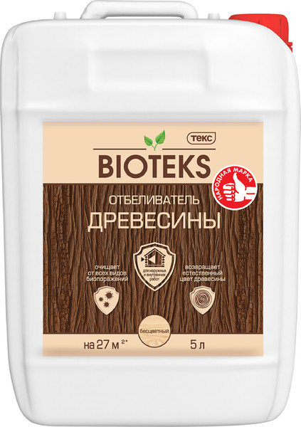 Изображение товара Отбеливатель для древесины Текс Bioteks (5л)