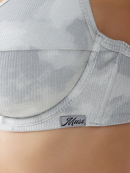 Изображение товара Бюстгальтер Mark Formelle 512524 (р.80D, серый тай-дай/декор)