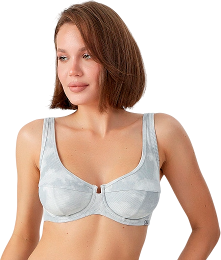 Изображение товара Бюстгальтер Mark Formelle 512524 (р.90C, серый тай-дай/декор)