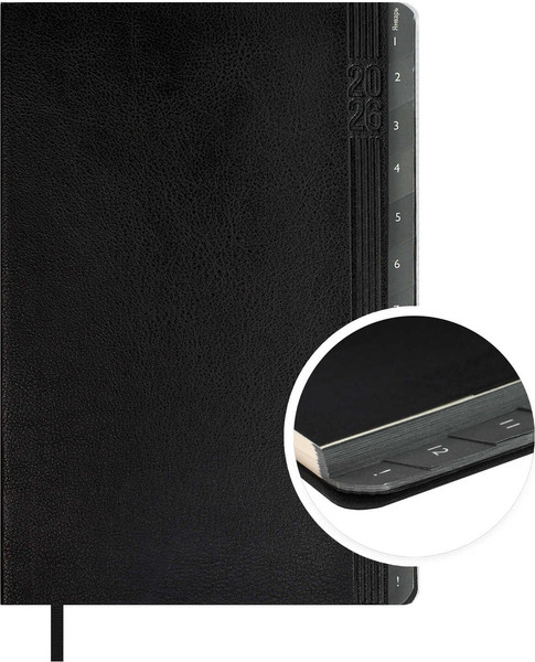 Изображение товара Еженедельник Escalada Буйвол 2026 / 70334 (80л, черный)