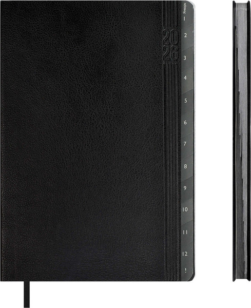 Изображение товара Еженедельник Escalada Буйвол 2026 / 70334 (80л, черный)