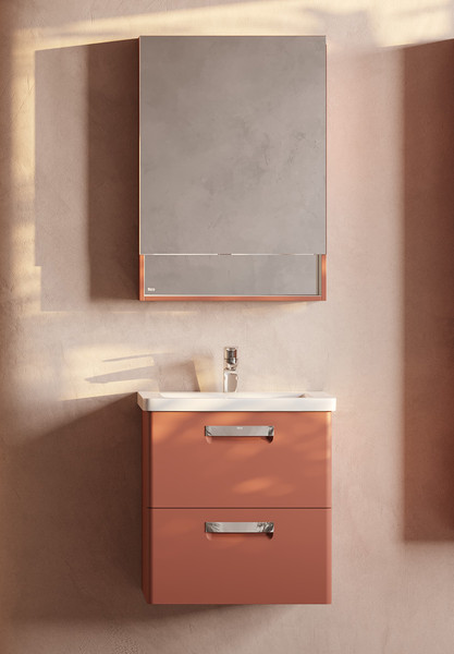 Изображение товара Шкаф с зеркалом для ванной Roca The Gap Original 60 / ZRU9307840 (терракот)