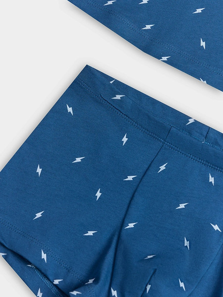 Изображение товара Комплект бельевой детский Mark Formelle 443002 (р.152-76-66, молнии на синем)