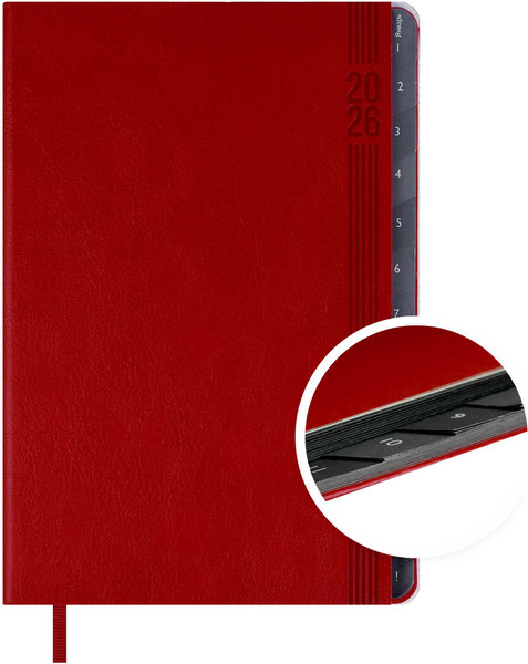 Изображение товара Еженедельник Escalada Буйвол 2026 / 70335 (80л, красный)