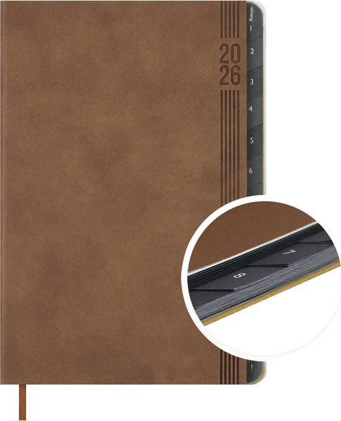 Изображение товара Еженедельник Escalada Буйвол 2026 / 70336 (80л, бежевый)