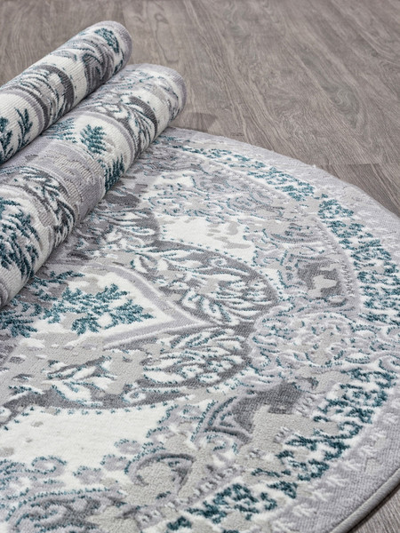 Изображение товара Ковер Merinos Palermo F290-OVAL-GRAY (2х2.9)