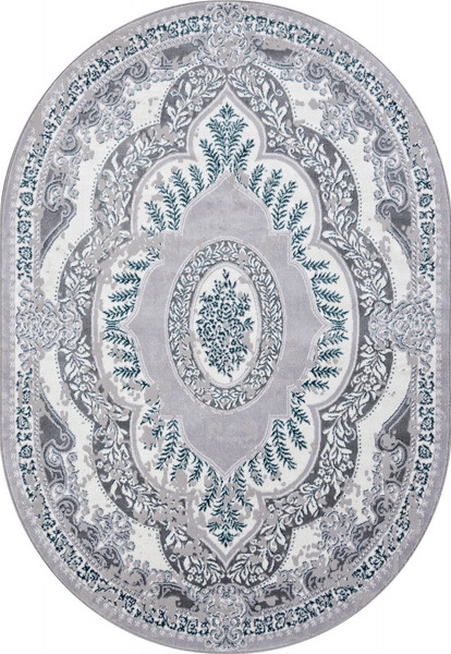 Изображение товара Ковер Merinos Palermo F290-OVAL-GRAY (2х2.9)