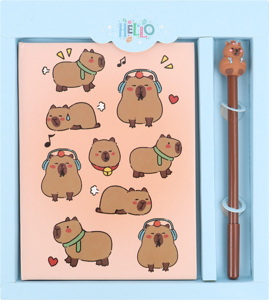 Изображение товара Записная книжка Darvish Капибара. С ручкой / DV-15321-4 (50л)