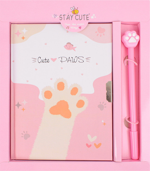 Изображение товара Записная книжка Darvish Милые лапки. С ручкой / DV-14625A (50л)