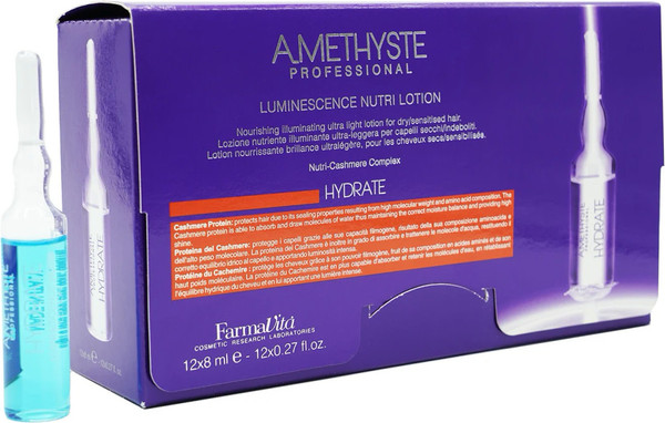 Изображение товара Лосьон для волос Farmavita Amethyste Hydrate Luminescence Nutri Lotion (12x8мл)