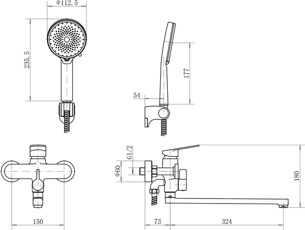 Изображение товара Смеситель Fashun A2288