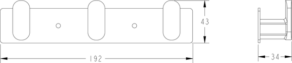 Изображение товара Крючок для ванной Fashun A2615-3