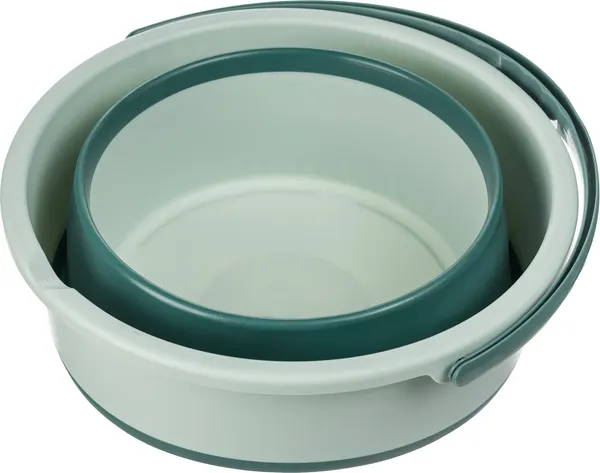 Изображение товара Набор складных ведер Sundays Большое / TBD0603930601C + Среднее / TBD0603930501C (17л+10л, светло-зеленый)