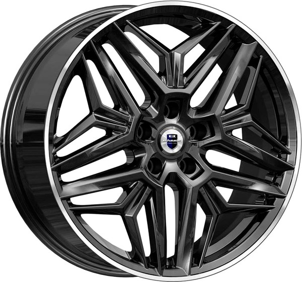 Изображение товара Литой диск K&K Колумб 19x7" 5x108мм DIA 60.1мм ET 50мм Алмаз черный