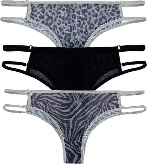 Изображение товара Комплект женских трусов Mark Formelle 412438-3 (р.94, зебра на сером)