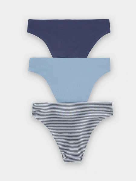 Изображение товара Комплект женских трусов Mark Formelle 412542-3 (р.98, полосочка на молочном/декор)