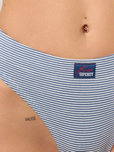 Изображение товара Комплект женских трусов Mark Formelle 412542-3 (р.98, полосочка на молочном/декор)