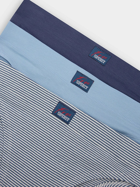 Изображение товара Комплект женских трусов Mark Formelle 412542-3 (р.98, полосочка на молочном/декор)